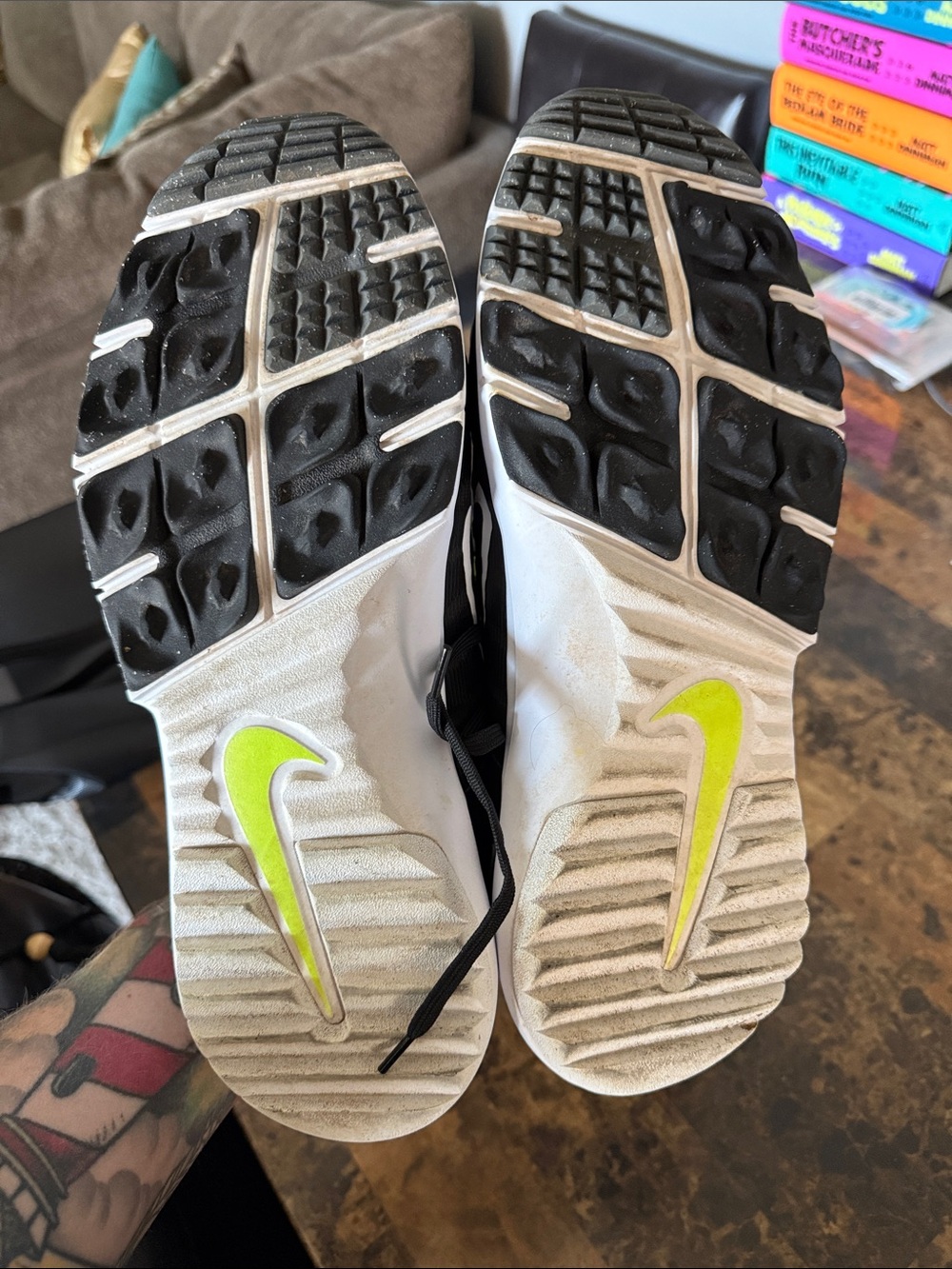 Nike Free Golf NN Golf Shoes Black Iron Grey White FN0332-001 Men's Size 12 - Picture 7 of 8